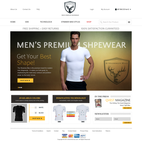 Web page design contest entry by Obizzy