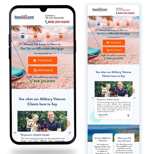 Landing page design contest entry by DezinDragonz