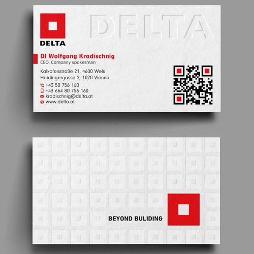 DELTA Business Card Relaunch-ontwerp door prosenjit_P