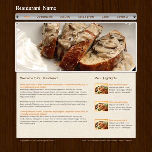 1-3 Page Website Template Design von xara