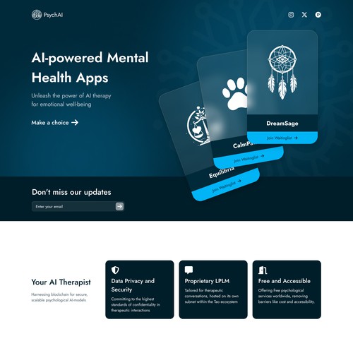Landing page design contest entry by DCreative2