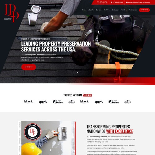 Design a Modern Property Preservation Website Company Design by keilaMaria