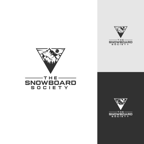 Logo pour une École snowboard courchevel Design by CliffKer