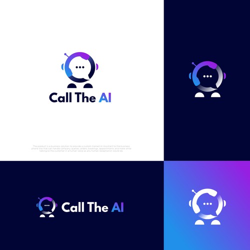 AI Communication Logo Design by chilibrand