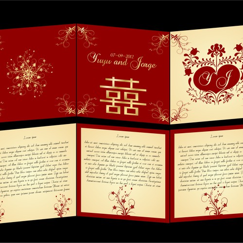 Wedding invitation card design needed for Yuyu & Jorge Design por doarnora