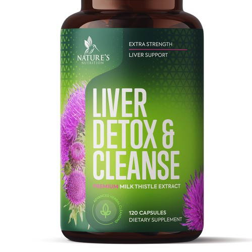 Natural Liver Detox & Cleanse Design Needed for Nature's Nutrition Ontwerp door gs-designs