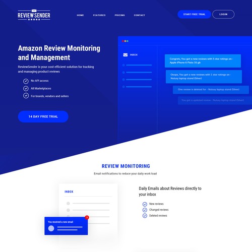 Landing page design contest entry by thecreatv
