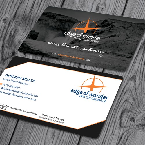 Create a card that exudes the awesomeness of luxury adventure travel Design by deviserpark