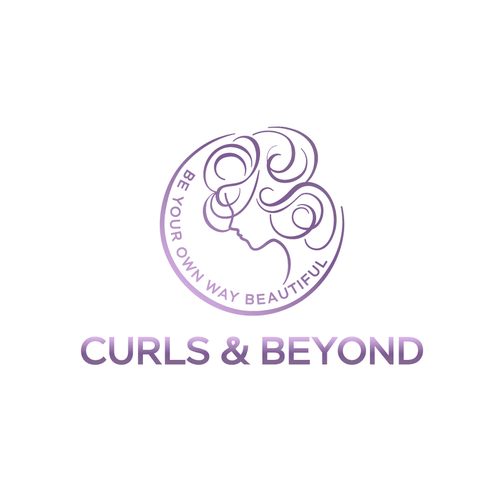 Logo for curly hair brand Diseño de designer Ha
