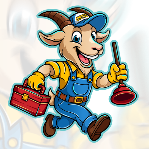 Design a bold GOAT mascot logo for a San Diego plumbing company Design by Evanscrea™