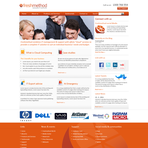 Freshmethod needs a new Web Page Design Réalisé par artvisory