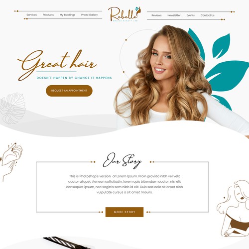 Looking for a talented designer to create an unique/ quirky homepage for a Beauty Salon Design por Adventix