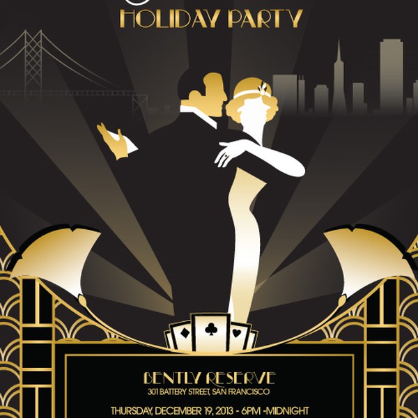 Project Gatsby Holiday Party needs a new card or invitation
