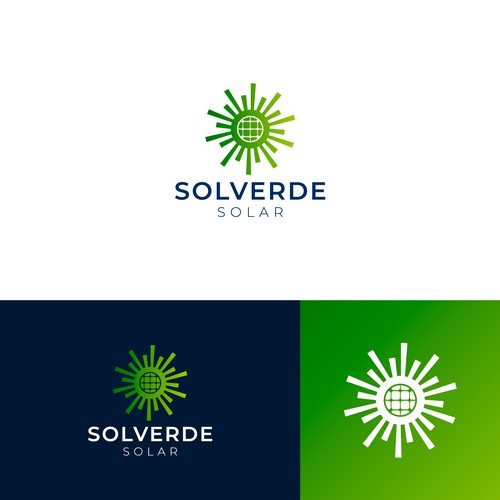 Clean logo for solar company Design by jomx