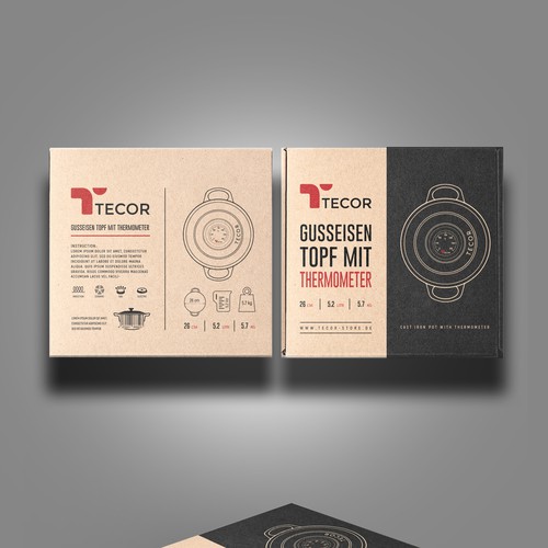 Cast Iron Cookware Packaging by Alexandra on Dribbble