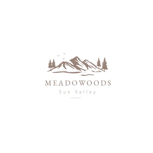 Logo for the most beautiful place on earth...The Meadowoods Resort Design por joanasm