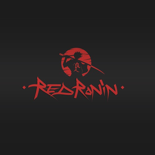 Anime-inspired logo for Red Ronin Design by Guido_Astolfi
