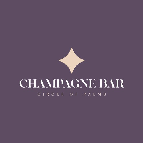 Luxury and modern Champagne Bar logo Design réalisé par Creative _™