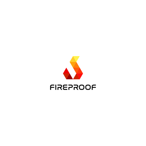 isometric fire logo Design by Kaleya