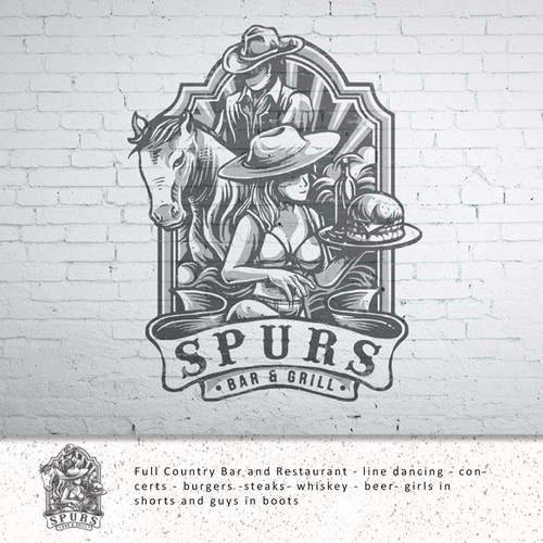 Design a country western logo for Alaskan Bar! Design by hanifimawan