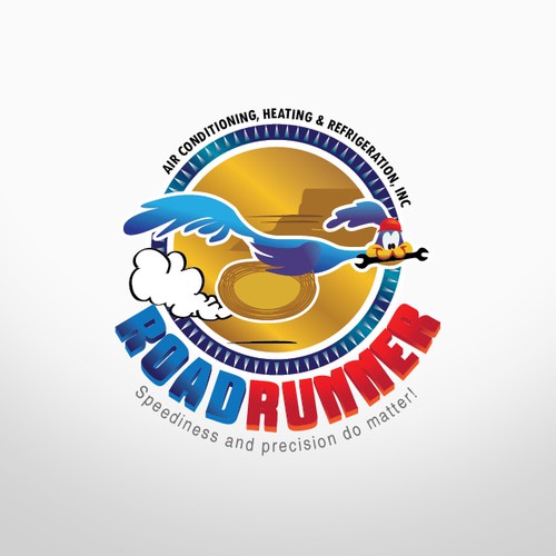 logo for Roadrunner Air Conditioning, Heating & Refrigeration, Inc. Design by Idéacraft