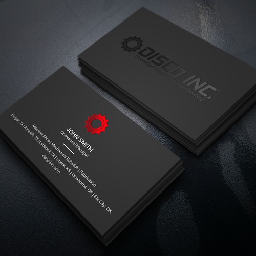 Business Card Design for Industrial Service Company Diseño de Xclusive16