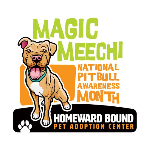 Magic Meechi - National Pitbull Awareness Month Design by WolfBell