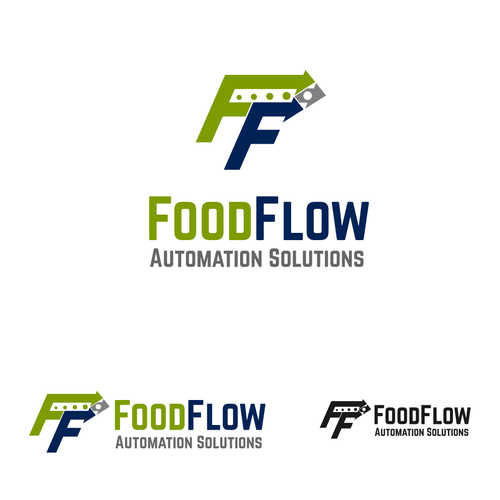 FoodFlow Automation Logo Design by lanmorys