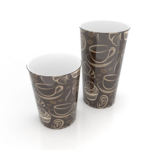 Artwork Design for Paper Cups Design by Skizze Design Studio