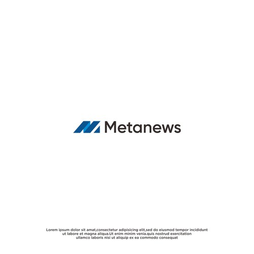 Design a logo for a web3 News platform called MetaNews Design by zie zie