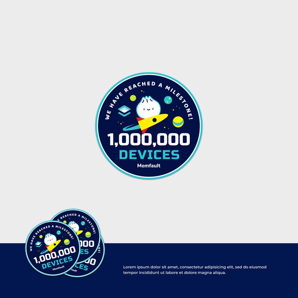 Milestone Sticker Design