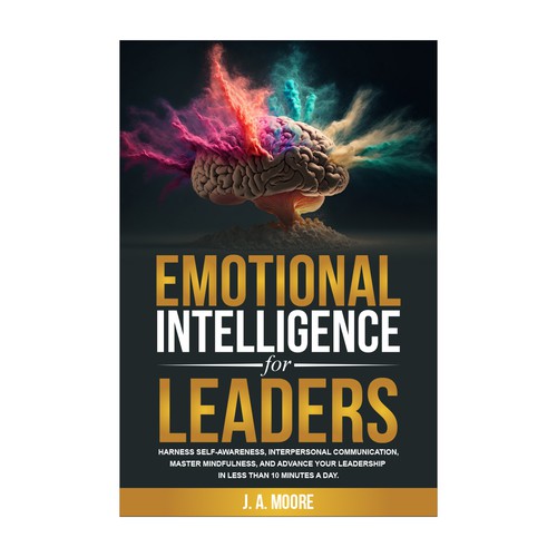 Need an Emotional Intelligence for leaders book cover. Design by anisha umělec