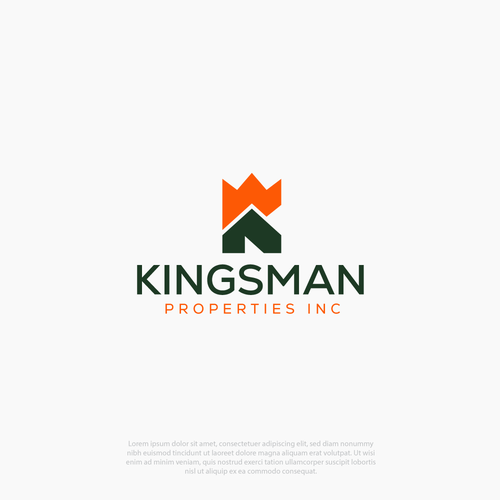 Kingsman Properties logo Design by Razaullah Abc