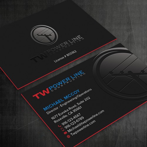 Business Card for a high voltage company Design by Felix SH