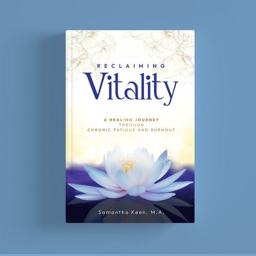 Cover for a spiritual healing book that helps combat fatigue and burnout Design by Creative_Crafter