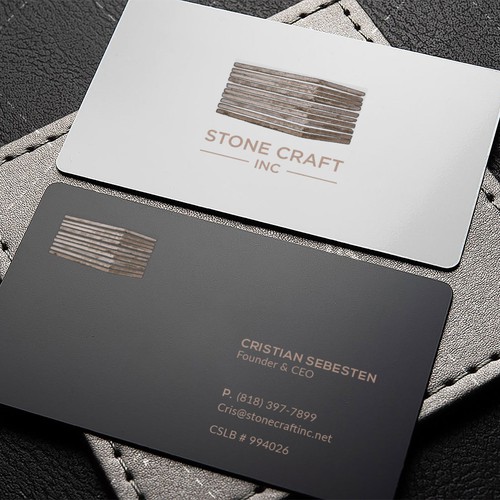 Business Card - Stone Craft Design réalisé par IK_Designs