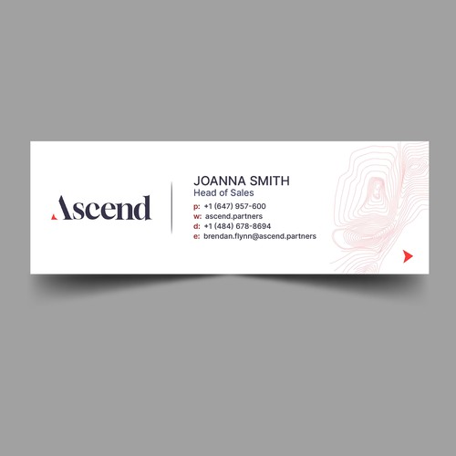 Design di Ascend Partners New Branded Email Signature di Xnine