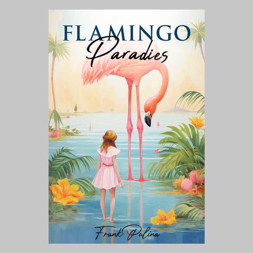 Flamingo Paradies Book Cover Design by MbahDjoyo
