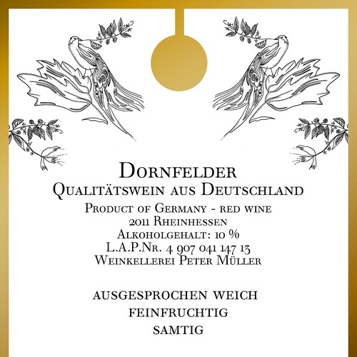 Product label contest entry by art of modern rock