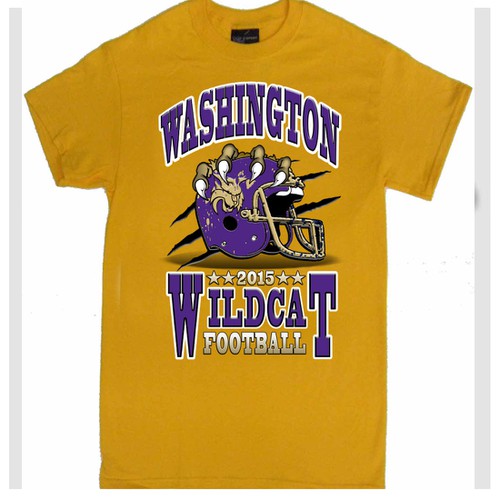 Washington Wildcat Football, 2015 | T-shirt contest