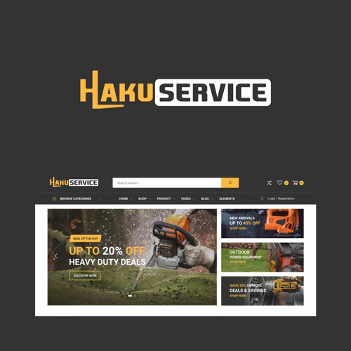 Project Rebranding: Hakuservice Logo Redesign for Web Integration Design by @Z Design