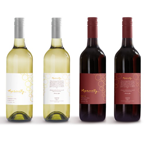 Apricity Vineyard 2016 White Blend Wine Label Design by giovannigiga