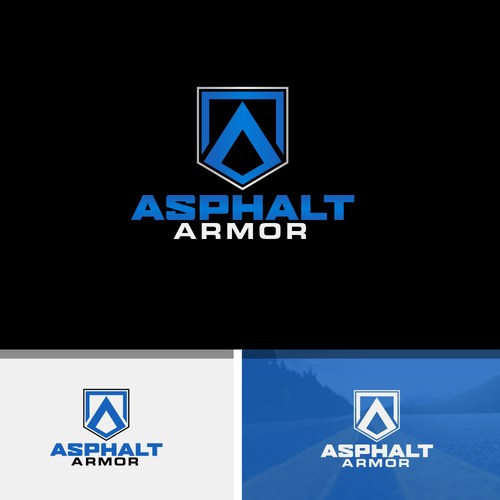 Powerful logo design for the most durable asphalt coating available Design by shadow`art
