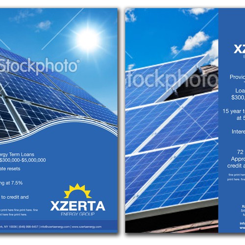 Flyer design for a Solar Energy firm Diseño de msusantio