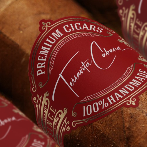 Cigar band design for high end cigar Design by Miliauskasmarius