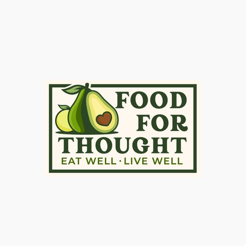 Fresh, Playful Island-Inspired Logo for Food For Thought – Organic Café & Market in the Florida Keys Design by norzone