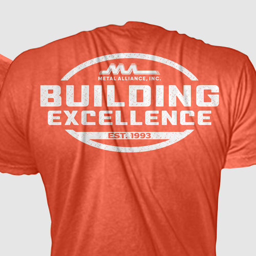 T-shirt design for high quality construction company Design by RenzWa