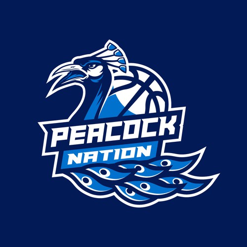 Basketball Logo for Peacock Nation - Your Winning Logo Featured on Major Sports Network Diseño de Maylyn