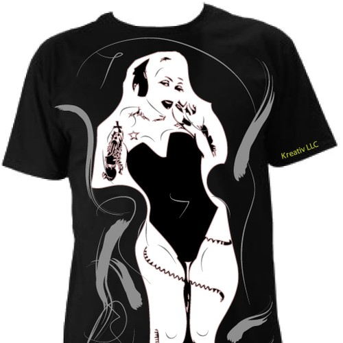 dj inspired t shirt design urban,edgy,music inspired, grunge Diseño de Petko Chepishev