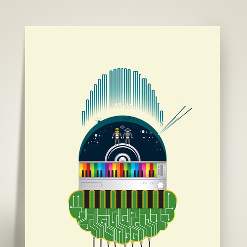 99designs community contest: create a Daft Punk concert poster デザイン by ADMDesign Studio